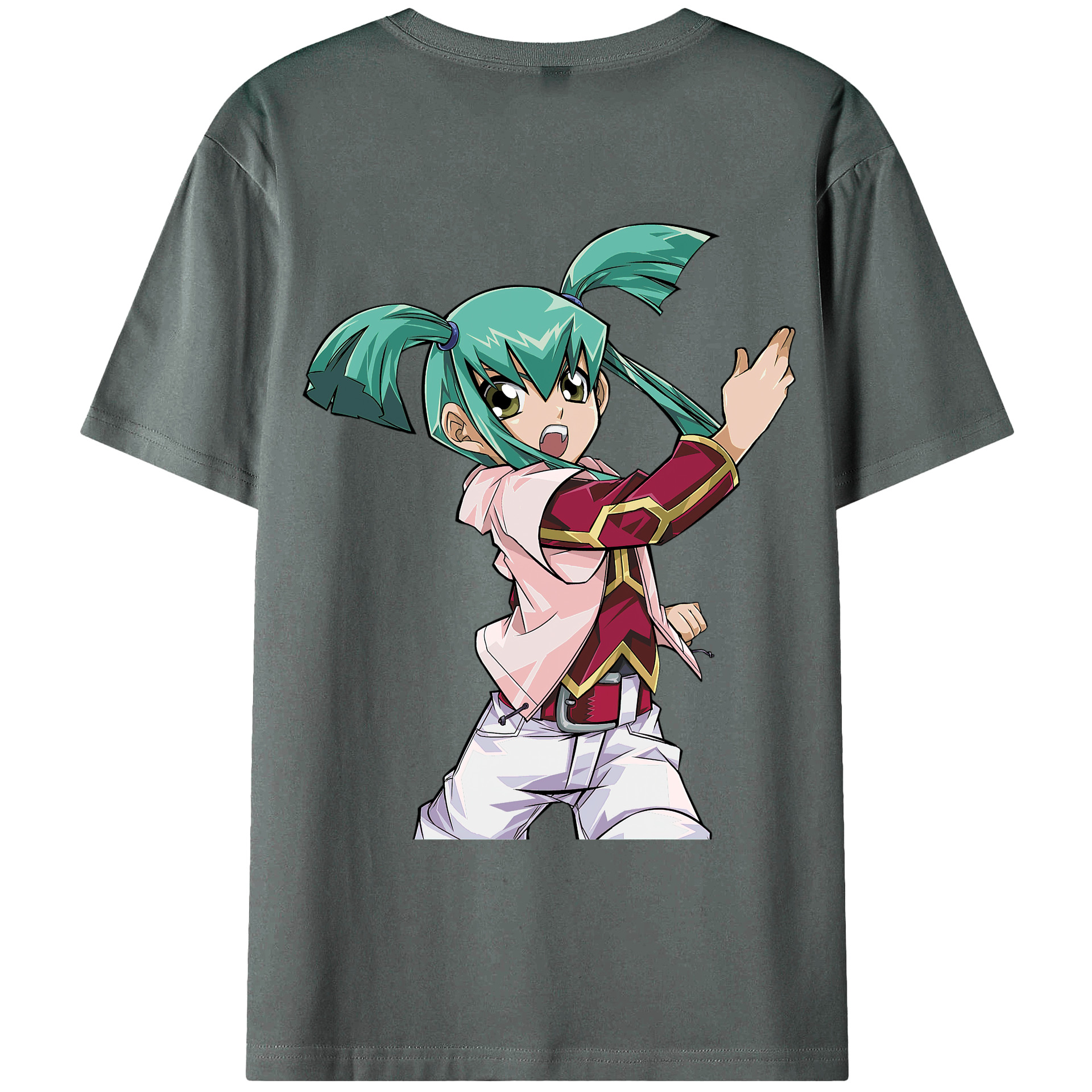 （画像用） 遊☆戯☆王 Yu-Gi-Oh! 綿100％ メンズ半袖Tシャツ（バックプリント） 通気性